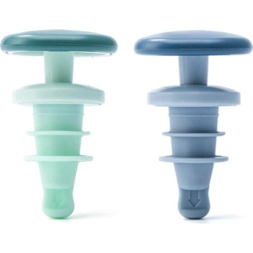 2pcs Conical Spiral Silicone Wine Bottle Stopper Beer And Wine Sealing Stopper Wine Sealer Preserver Set Bottle Stoppers