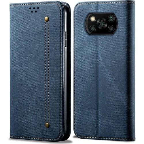 Poco X3 Retro Leather Wallet Phone Case For Xiaomi Poco X3 NFC Flip Cover Card Slot Stand Case For Xiaomi Poco X3 Case Coque