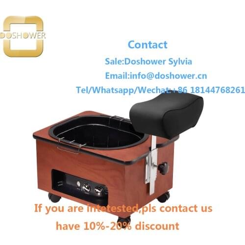 Nail salon furniture equipment with pedicure bowl tub for foot spa portable basin