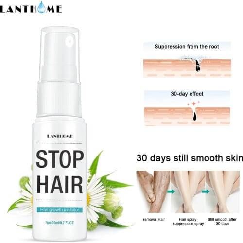 20ML Powerful Permanent Painless Hair Removal Spray Stop Hair Growth Inhibitor Shrink Pores Skin Smooth Repair Essence TSLM2