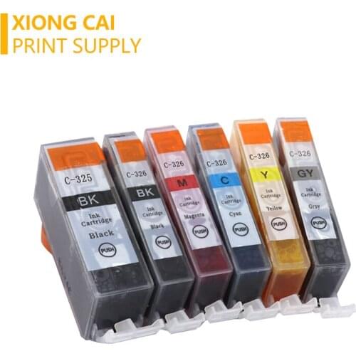 NEW Compatible CANON BCI-325 PGBK BCI-326BK BCI326C BCI326M BCI326Y BCI326GY inkjet cartridge