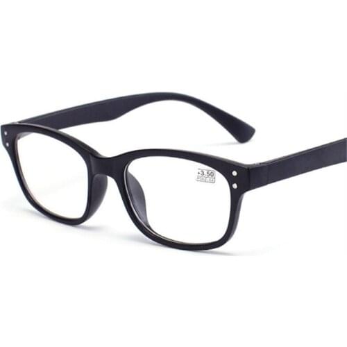 Unisex Ultralight Reading Glasses Anti-fatigue Presbyopic Diopter Glasses Men Women Eyewear Myopia Resin Lens PC Frame