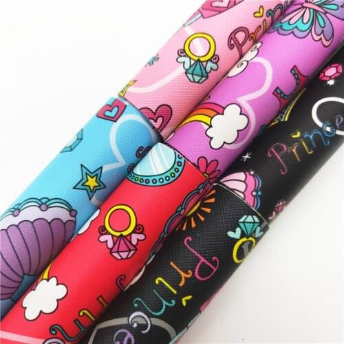 Onefly Wholesales Dropshipping Leather Supplier Princess Dressing up Synthetic Faux Leather for Bows Earring DIY FZ171