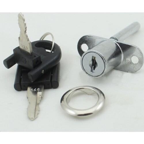 Wholesaler 19mm Brand New Silver Zinc Alloy Desk Lock with 2pcs keys Perfect For Computer desk &Book Case CP429