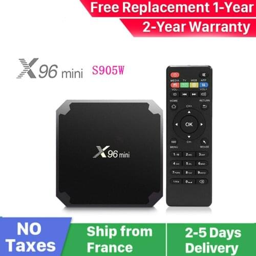 Best Iptv box x96mini android 9.0 tv box 1G 8G 2G 16G smart tv media player x96 mini set top box ship from france