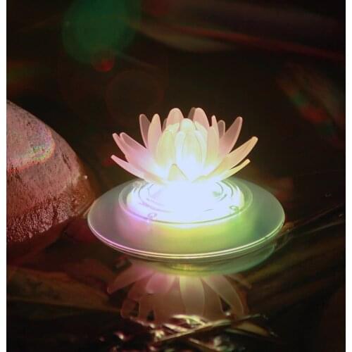Solar LED Light Outdoor Lotus Frog Dragonfly Butterfly Swimming Pool Muticolor Floating Waterproof Lamp Garden Decoration
