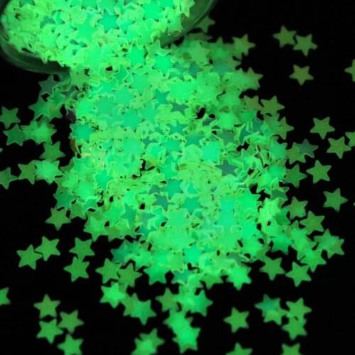 Glow In The Dark Stars Nail Glitter Butterfly Heart Hexagons Luminous Sequins For Nail Art Decorations Manicure Flakes Slices