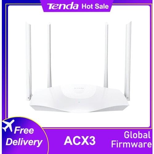 Tenda AX1800 AX3 WiFi 6 Wireless Wifi Router Dual-Band 2.4GHz 5GHz Gigabit Port OFDMA Repeater Signal Amplifier PPPoE