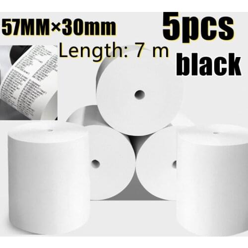 Thermal Paper 57x30 mm POS Printer 5 rolls Mobile Bluetooth Cash Register Paper Rolling Papers Pos Hospitality