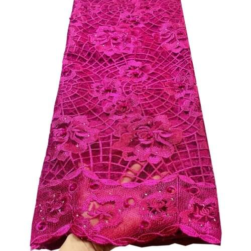 Top french Lace Stones Embroiderd African Lace Fabric High Quality French Lace Fabric Nigerian Lace Fabric For Wedding YLL3632