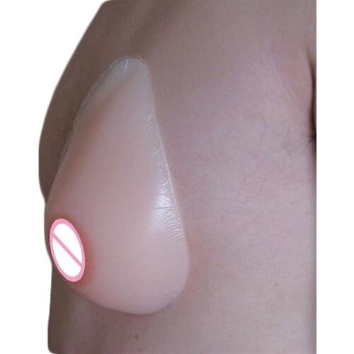 Transgender Self Adhesive To Crossdresser of Silicone Breast Teardrop Fake Boobs 300g/pair Small Size 32AA