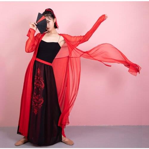 Chinese Dance Costume Hanfu Women Fairy Clothes Stage Costume Classical Dance Blouse Folk Dancewear Lyrical Dancer Outfit JL2832
