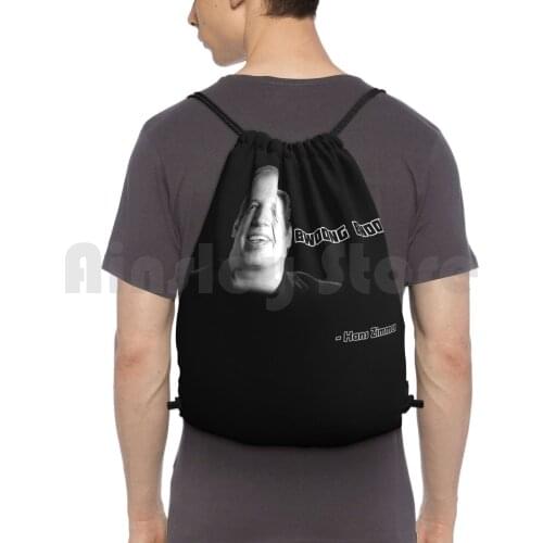 Hans Zimmer Backpack Drawstring Bags Gym Bag Waterproof Hans Zimmer Gladiator Inception Interstellar Movies Film Cinema