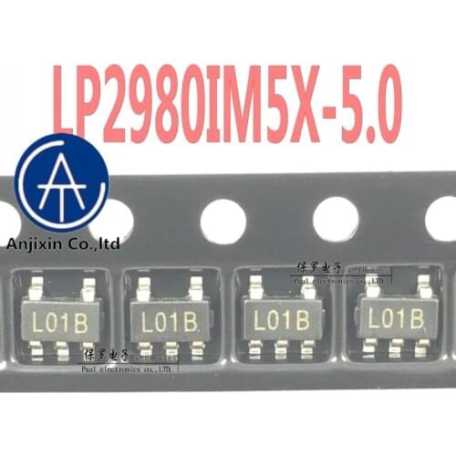 10pcs 100% orginal and new voltage regulator LP2980IM5X-5.0 LP2980 silk screen L01B SOT23-5 real stock