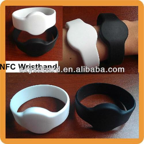 100pcs/lot TK4100/EM4100 chip 125Khz rfid wristband silicone bracelet waterproof wrist tag