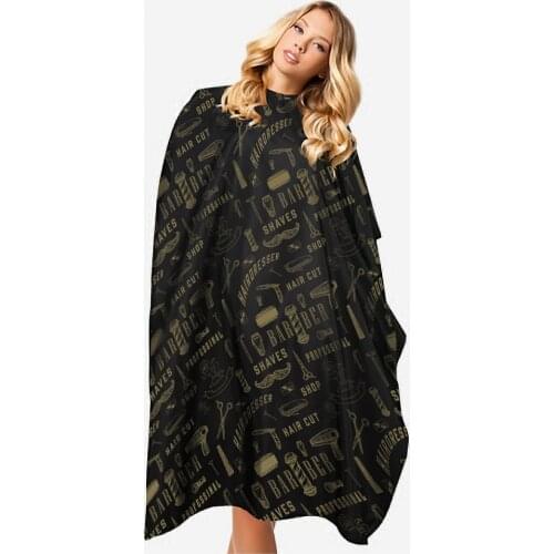 100 Pieces Disposable Long Barber Hair Salon Perm Dye Hairdressing Cape Shawl Apron Haircut Gown Patterned Plain Transparent