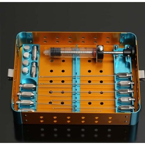 2020 Facial Liposuction cannula Kit Micro Fat Injection face liposuction cannula facial fat transfer kit