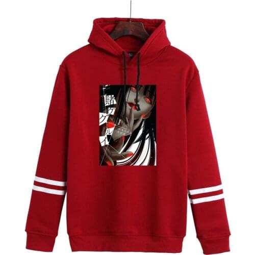 2021 Anime Harajuku Hoodie Kakegurui Yumeko Jabami Hoodies Men/women Hoodies Cosplay Treetwear Sweatshirt Tops Unisex