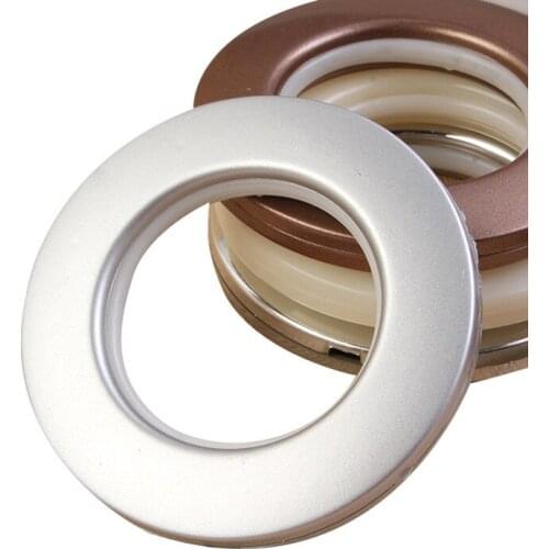 6PCS High Quality Curtain Roman Rings Home Decoration Curtain Accessories Plastic Rings Eyelets for Curtains Grommet Top