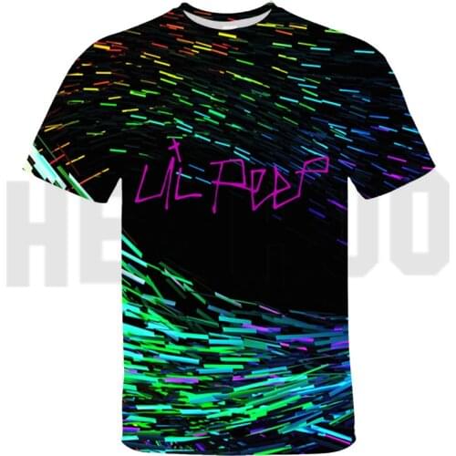 America Rapper Singer Lil Peep 3D Print T-shirts Men/women Casual Harajukustyle Round Neck Streetwear Kids boys Short Sleeve Top