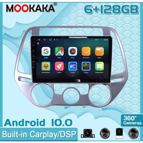 Android Wireless Carplay For Hyundai I20 2008-2014 Auto Surround View Camera Car Multimedia Player Stereo Radio GPS Navigation