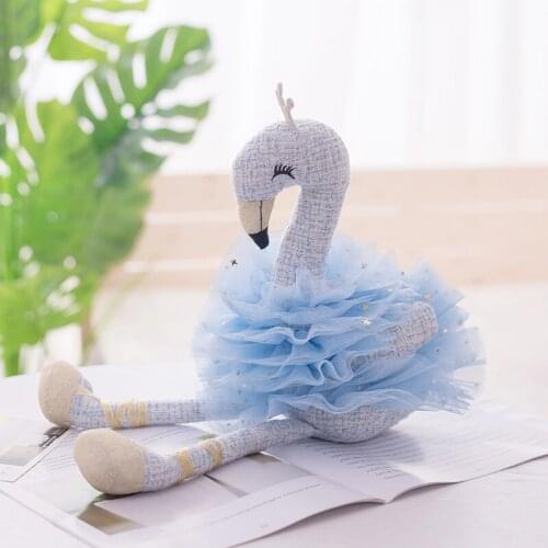 Ballet Swan fairys birthday present ins net red toy elegant little fragrant gauze skirt doll sitting pendant doll