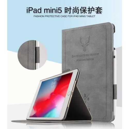 Case For iPad Mini 5 2019 A2133 A2124 A2125 Ultra Slim PU Leather Protective shell For iPad mini 4 Tablet cover +pen