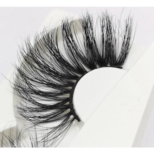Cursavela 3D 6D mink eyelashes thick makeup lashes 30mm luxurious dramatic winged fluffy multilayers 1 pair eyelashes curly