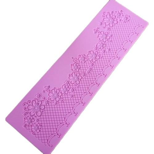 Flowers Lace Mold Cake Decoration Fondant Cake 3D Mold Food Grade Silicone Mould H921