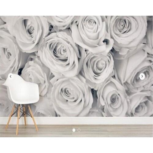 Custom floral wallpaper,Rose Mist Wallpaper Mural for living room bedroom living room background wall home decoration wallpaper