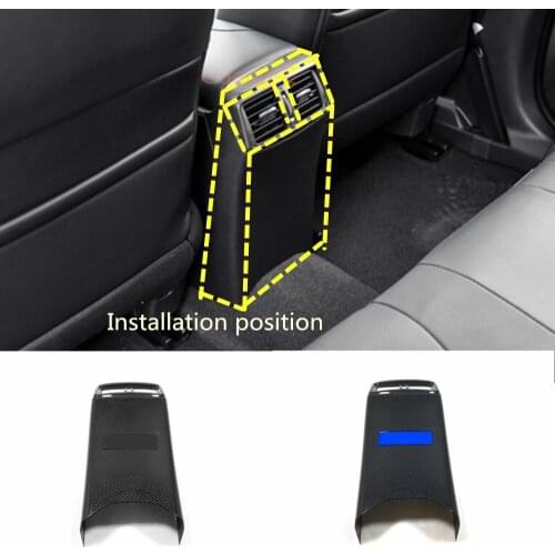 For Nissan X-Trail Xtrail T32/Rogue 2014 2015 2016 Car Garnish Frame Rear Back Upside Air Conditioning Outlet Vent Stick 1pcs