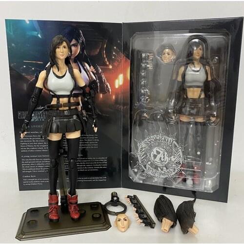Play Arts Kai Final Fantasy VII Tifa Lockhart Remake Action Figure Japan Anime Collectable Toys Gifts