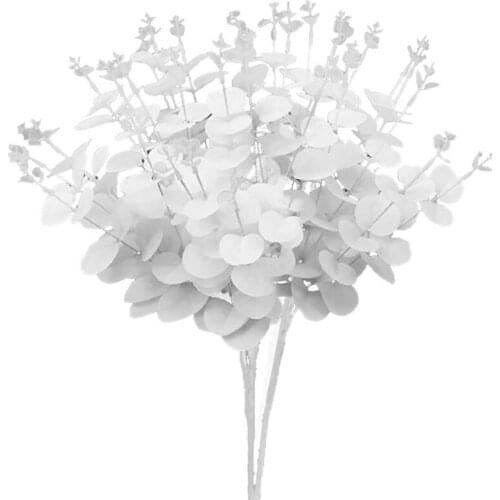 Fake Eucalyptus Decor Black 1pcs 62cm Wedding Home Simulation Silk Artificial Flower