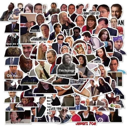 100PCS Classic TV Show Funny Meme Stickers DIY Motorcycle Travel Luggage Guitar Skateboard Cool Graffiti Sticker for Kids Toys