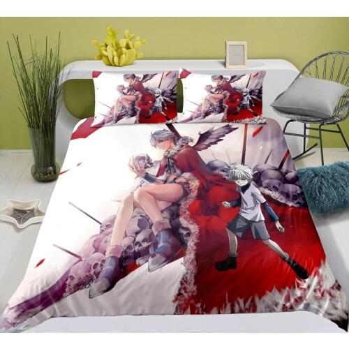 Hunter x Hunter Bedding Set Single Twin Full Queen King Size Hunter x Hunter Bed Set Childrens Kid Bedroom Duvetcover Sets 011