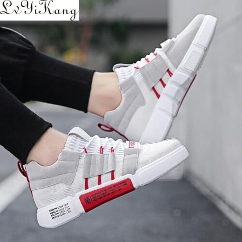 LVYIKANG New Colorful Casual Shoes Men Brand Sneakers Men Breathable Mans Footwear Mixed Colors Men Shoes Walking Male Flat 2019