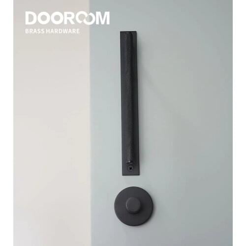 Dooroom Brass Hidden Door Lock Set Knurled Black Gold Interior Room Bedroom Bathroom Living Room Dummy Handle Knob