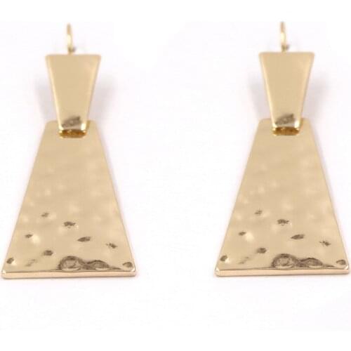 New Fashion Harmmed Alloy Frame Alloy Metal Simple Style Drop Earrings for Women