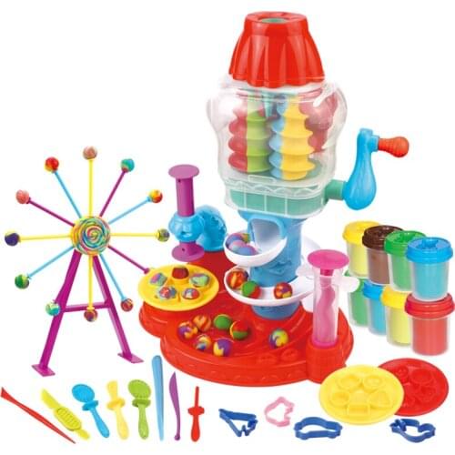Zq Plasticene Ferris Wheel Candy Non-Toxic Colored Clay Childrens Handmade Mold Set Toy