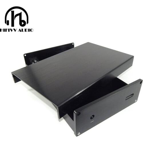 Hifivv audio amplifier chassis chassis for DAC AK4399 small amplifier chassis case 1907 (external size: W194mm H70mm D291mm )