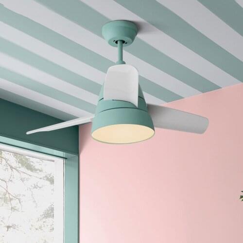 30 Inch Nordic Style Bedroom Ceiling Fan Light Creative Simply Makaren Parlor Coffee Shop Decoraqtion Fan lamp