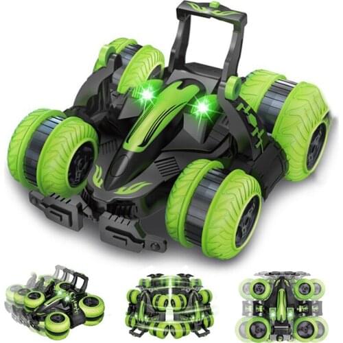 Remote Control Stunt Car Twisting Vehicle Light 360 Degree Flips Rotating Tumbling Luxury RC Stunt Car Toy Gift Kids Adults