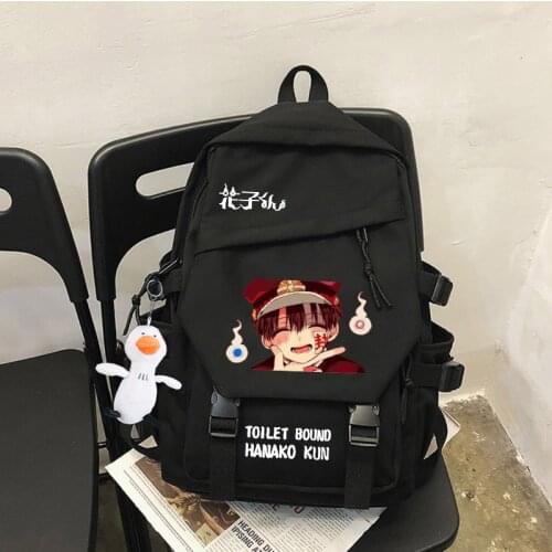 Toilet-bound Jibaku Shounen Hanako-kun Nylon Backpack Student Cute School Bag Kawaii Girl Boy Backpack Laptop Female Book Bag