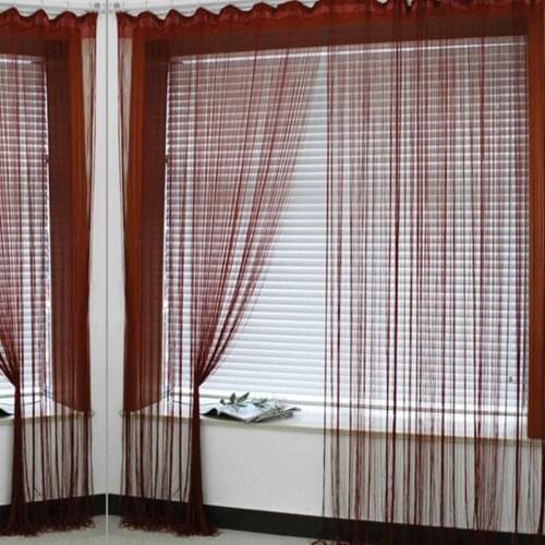 200cm*100cm Panel Fringe String Curtain Room Divider Wedding Drapery