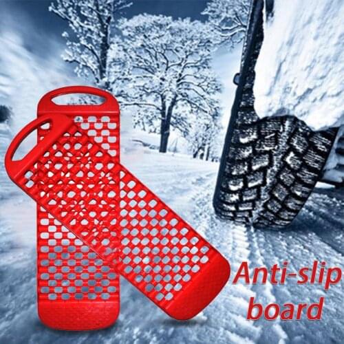 Universal 2pcs Car-Styling Emergency Rescue Anti-skid Board Recovery Tracks Road Tyre Ladder Sand Mud Snow Car Accessories