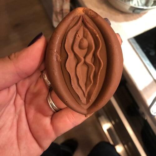 Female Vagina Shape Lollipop Silicone Mold Sex Silicone Mould for Cake Resin Soap Craft Candle Clay Chocolate Making Decorating