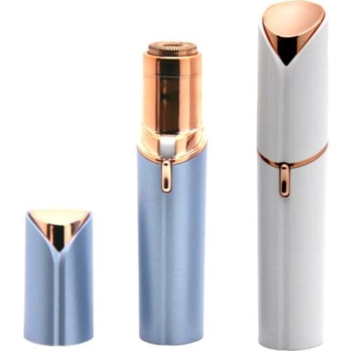 1Pcs Electric Eyebrow Trimmer Painless Eye Brow Epilator Mini Lipstick Shaver Razor Facial Women Facial Hair Remover