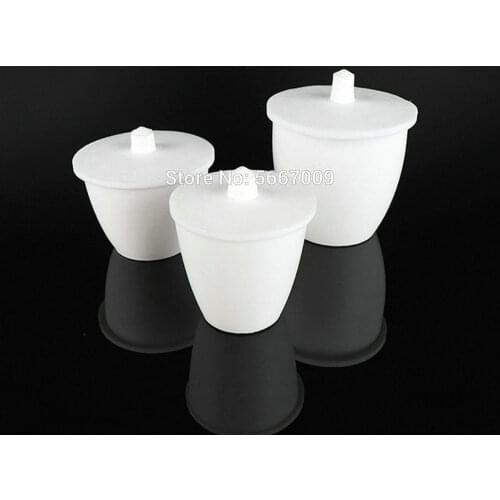 1pcs lab 30ml to 60ml PTFE crucible with Cover common type / thicken type F4 crucible for experiment