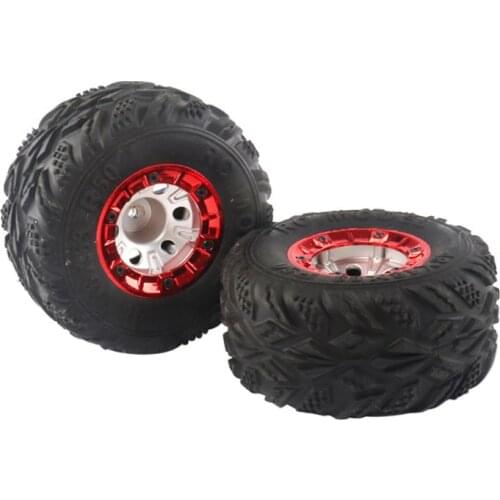 2 pcs 100mm Speed Car Tire Wheel Wheels Auto Upgrade Parts for 1/12 RC car Wltoys 12428 FY-03 K1KC