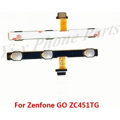 20pcs/lot Power On off Flex Cable For Asus Zenfone GO ZC451TG Side Button Volume Up Down Button Ribbon Flex Cable Repair Parts